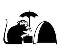 Sticker trou de souris voyageur