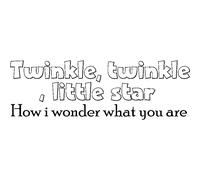 Sticker Twinkle twinkle little star II