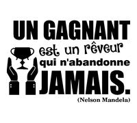 Sticker Un gagnant est un rêveur - Nelson Mandela