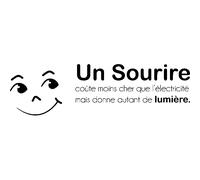 Sticker Un sourire coûte moins cher que...