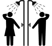 Sticker Une bonne douche