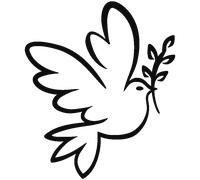 Sticker une colombe de la paix