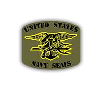 Sticker, united states navy seals army spezialeinheit naval 8 x 9 cm #a702