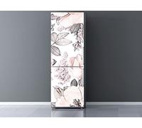 Sticker Vinyle Adhésif frigo réfrigérateur Motifs Fleurs Plusieurs Dimensions | Autocollant résistant et économique | Autocollant décoratif au Design élégant 200 x 60cm