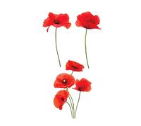 Sticker vitre Coquelicots