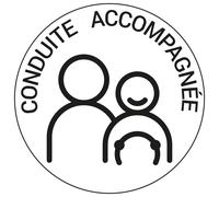 Sticker voiture conduite accompagnée