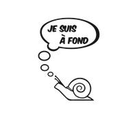 Sticker voiture l'escargot