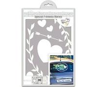 sticker voiture mariage - sud trading cd1850 Blanc G