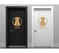 Sticker WC Man & Women Bar - Nombreuses tailles et couleurs disponibles