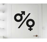 Sticker WC Masculin / Feminin - Nombreuses tailles et couleurs disponibles