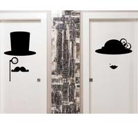 Sticker WC Women & Man Vintage - Nombreuses tailles et couleurs disponibles