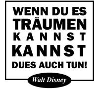 Sticker Wenn du es träumen - Walt Disney