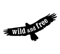 Sticker Wild and free silhouette aigle