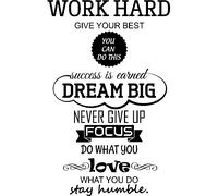 Sticker Work Hard, Dream Big