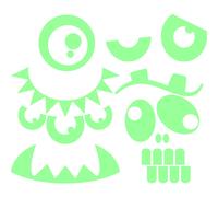 Sticker yeux de monstres phosphorescents