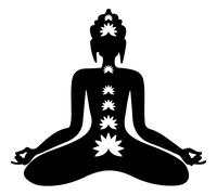 Sticker yoga emblème Bouddhiste