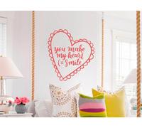 Sticker You Make My Heart Smile - Nombreuses tailles et couleurs disponibles