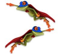 Sticker younikat Superman Grenouille I 17 x 4,5 cm I Autocollant I Résistant aux intempéries I kfz783