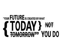 Sticker Your future is created by what you do today