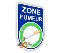 Sticker Zone Fumeur/Non Fumeur Autocollant (Fumeur 10 cm)