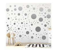 StickerDeen Lot de 500 autocollants muraux en vinyle amovibles pour chambre d'enfant, salon, salle de classe, salle de jeux (argent)
