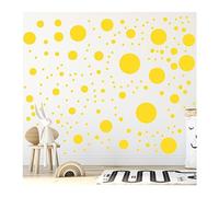 StickerDeen Lot de 500 autocollants muraux en vinyle amovibles pour chambre d'enfant, salon, salle de classe, salle de jeux (jaune)