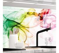 StickerProfis - Plaque arrière de cuisine autocollante Crédence adhésive - FUMÉE COLORÉE - (BUNTER RAUCH) PREMIUM 60 x 80cm