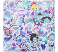 Stickers, 100 Style Holographique De Science-Fiction Autocollant Scrapbooking Autocollants Aesthetic Holographique 3D Stickers Valise Ordinateur Portable