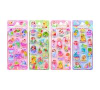 Stickers 3D | Autocollants Pailletés Imperméables | Sticker Artisanal Dessert Enfant,Pour Tasse Skateboard Coque Téléphone Ordinateur Portable Congélateur Garçons