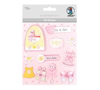 Stickers 3D bébé composé de plusieurs niveaux de matériaux de haute qualité auto-adhésifs pour la décoration de cartes de vœux, scrapbooking et autres travaux manuels