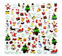 Stickers 3d Caoutchouc Noël 93 Pièces