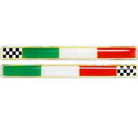 Stickers 3D Drapeau Italie Échec HQ, 10x110 mm