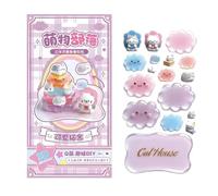 Stickers 3D Empilables,Stickers Décoratifs 3D - Kit DIY Mini Scène Mignon | Pour Chambre Mur Bureau Décors Scrapbooking Journal Loisirs