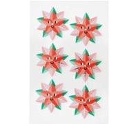 Stickers 3D - Étoile de Noël - 4 cm - 6 pcs G