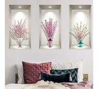 Stickers 3D fleurs bouquets de cerisier