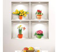 Stickers 3D fleurs les plus belles de la prairie