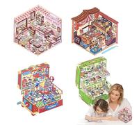 Stickers 3D House - Stickers décoratifs créatifs de salle 3D avec effet visuel | autocollants de dessin animé pour adultes, et scrapbooking, art mural drôle et unique p