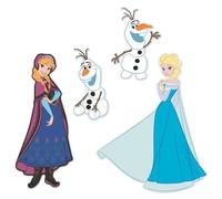 Stickers 3D La Reine des Neiges - THE DECO FACTORY - Lot de 4 - Pour une décoration murale enfantine