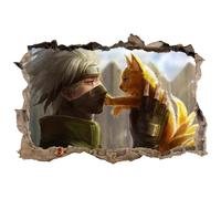 Stickers 3D - Manga Naruto - réf 23823 - 60x40cm - Décoration murale - Couleurs vives