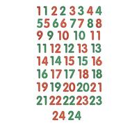 Stickers 3D Puffy pailletés Chiffres Calendrier de