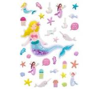 Stickers 3D - Sirène et coquillages - 33 stickers - Ctop