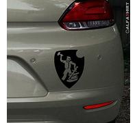 *stickers - 507 sPzAbt gravité panzer division autocollant mural-motif : tigre-char de combat forgeron (blason königstiger logo noir-taille 10 x 8 cm)-a440