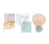 Stickers abstrait visages