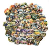 Stickers Accessoires Autocollant Photoalbum Gommettes Animaux Stickers Fleurs Autocollants Mignons Vintage Stickers Esthétique Journal Autocollant Autocollants Nature Plantes