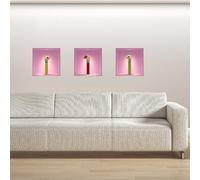 Stickers adhésifs 3D | Sticker Mural Autocollant effet 3D Fleurs et vases - Stickers muraux Chambre Adulte - Stickers muraux 3D - Decoration Salon - Autocollants muraux Trompe l'oeil | 40x120cm