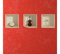 Stickers adhésifs 3D | Sticker Mural Autocollant effet 3D Instruments de musique - Stickers muraux Chambre Adulte - Stickers muraux 3D - Deco Murale Salon - Autocollants muraux Trompe l'oeil | 30x90cm
