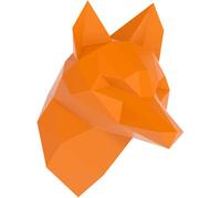 Stickers adhésifs 3D | Sticker Mural Autocollant effet 3D renard orange de profil - Stickers muraux Chambre Adulte - Stickers muraux 3D - Déco Salon - Autocollants muraux Trompe l'oeil | 110 x 80 cm