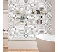 Stickers adhésifs carrelages scandinaves | Sticker Autocollant Carreaux de Ciment - Mosaïque Mural Salle de Bain et Cuisine - 20x20cm - 15 pièces