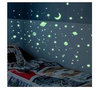 Stickers adhésifs Phosphorescent | Sticker Autocollant Lumineux Voie Lactée - Décoration Murale Fluorescente | 35 x 35 cm