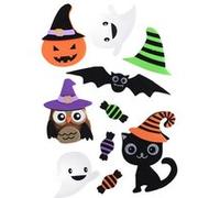 Stickers adhésives Halloween - mousse 3D - 10 pièces - de 2 à 5,5 cm G